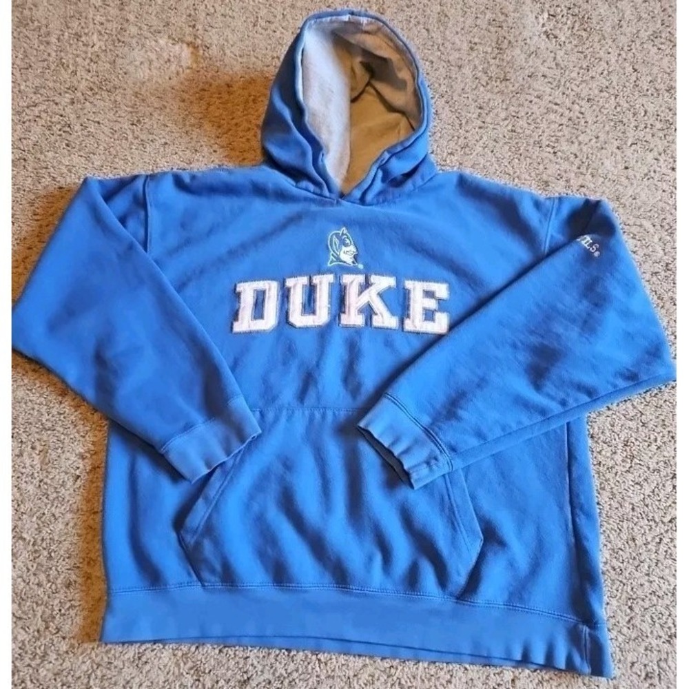 Duke‎ Blue Devils Hoodie OVB Old Varsity Brand Adult M Blue Cotton Long Sleeve